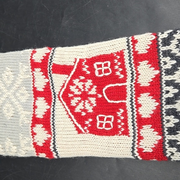 NEW CAITLYN Pottery Barn Christmas Holiday Stocking Wool Blend Fair Isle - Picture 4 of 8